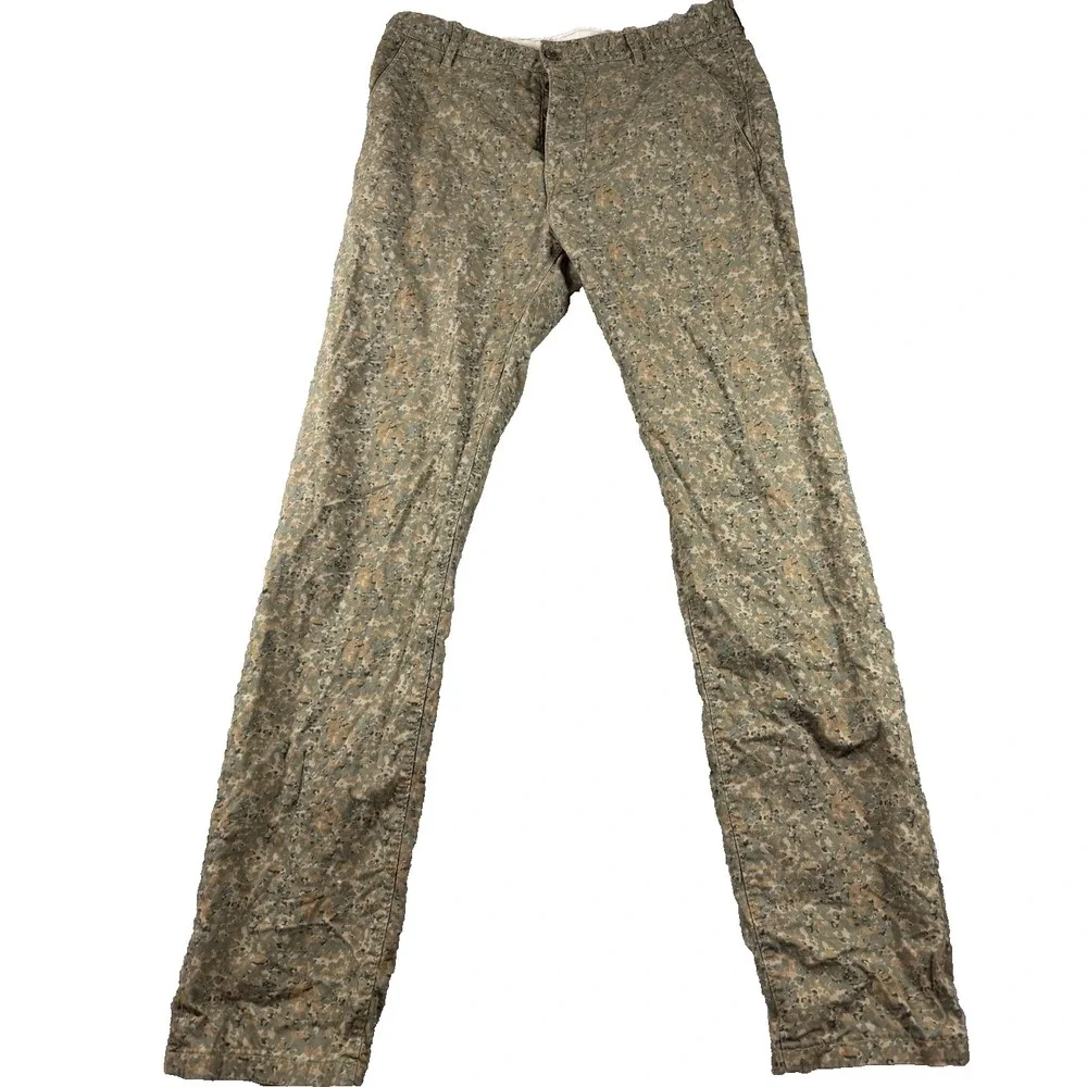 Levi Strauss Camo Pants Mens 34x34 Green Military Tactical Cotton